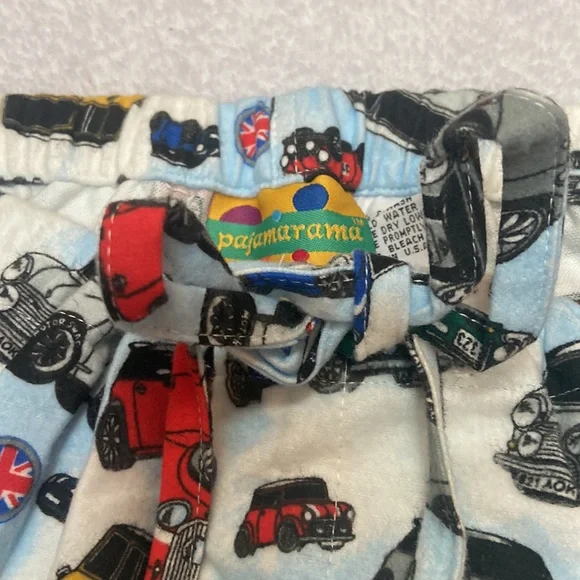 NWT PAJAMARAMA Size L Car Print Pajama Set - Picture 6 of 8